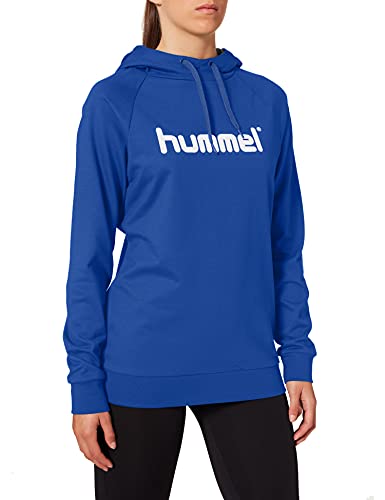 HUMMEL Damen Hmlgo Cotton Logo Hoodie Woman Kapuzenpullover, True Blue, L EU von hummel