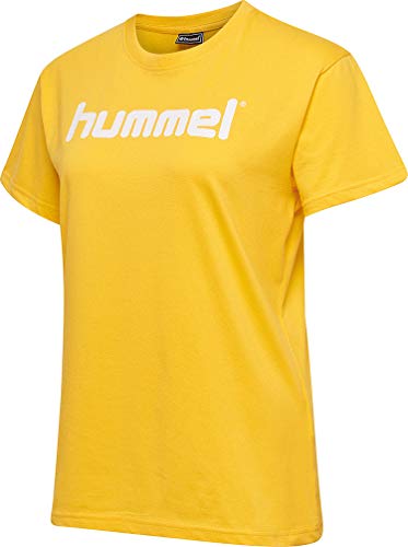 Hummel Damen Hmlgo Cotton Logo Woman S/S T-shirts, Sports Yellow, XS EU Hummel Damen Hmlgo Cotton Logo Woman S/S T-shirts, Sports Yellow, XS EU von hummel