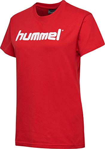 Hummel Damen Hmlgo Cotton Logo Woman S/S T-shirts, True Red, XS EU von hummel