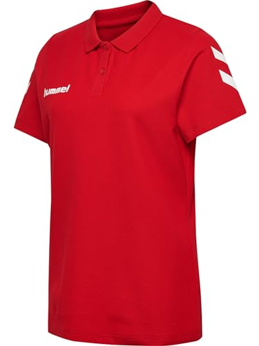 hummel Damen HMLGO Cotton Polo Woman Hemd, True RED, XS von hummel