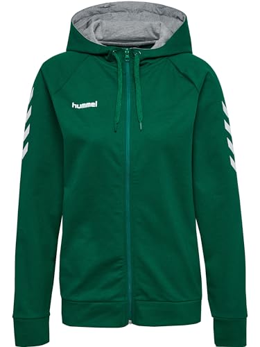 hummel Damen Hmlgo bomuld hættetrøje med lynlås Kapuzenpullover, Evergreen, XL EU von hummel