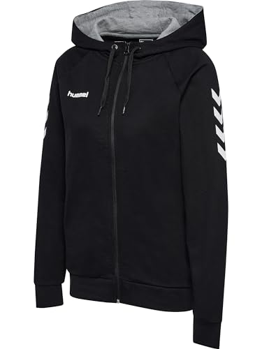 Hummel Damen Hmlgo Cotton Zip Hoodie Woman Kapuzenpullover, Schwarz, XXL EU Hummel Damen Hmlgo Cotton Zip Hoodie Woman Kapuzenpullover, Schwarz, XXL EU von hummel