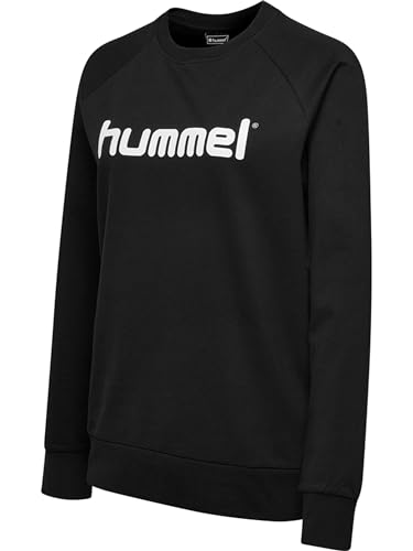 HUMMEL Damen Pullover Go Cotton Logo Sweatshirt Woman 203519 Black S HUMMEL Damen Pullover Go Cotton Logo Sweatshirt Woman 203519 Black S von hummel