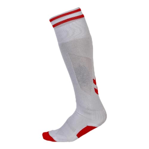 hummel Unisex Element Football Socken, Weiß/True Rot, 39-42 EU von hummel