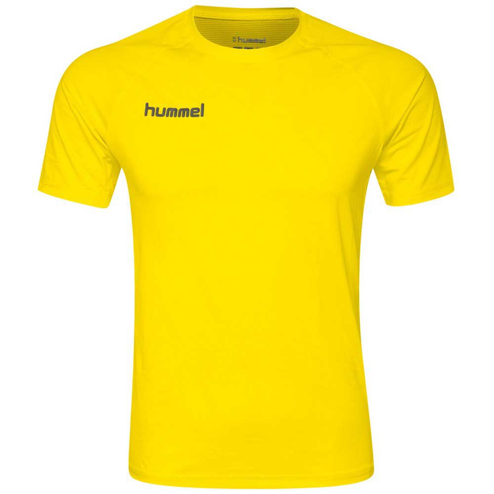 Hummel First Performance Short Sleeve T-shirt Gelb S Mann von Hummel