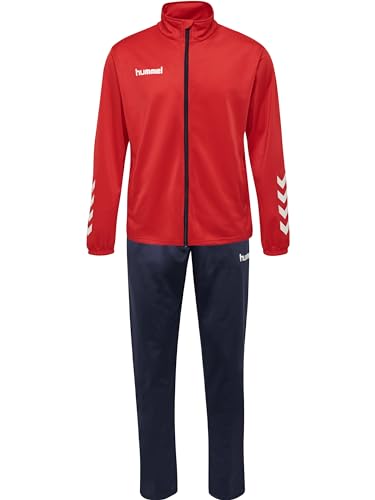 hummel 205876 Herren Ensemble Promo Poly Track Suit, Rouge/bleu Marine, L EU von hummel