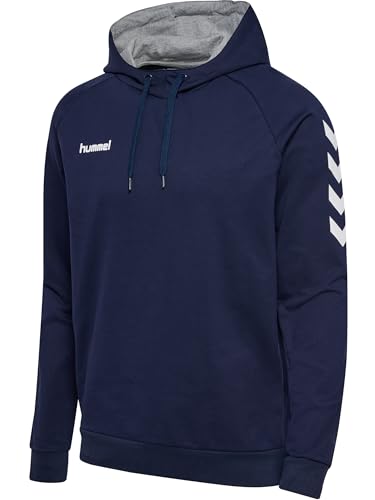 Hummel Herren Hmlgo Cotton Hoodie Kapuzenpullover, Marine, S EU von hummel