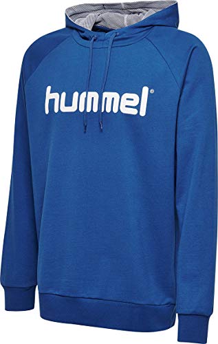 hummel Herren Hmlgo Cotton logo hættetrøje Kapuzenpullover, True Blue, S EU von hummel