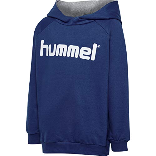 Hummel Herren Hmlgo Kids Cotton Logo Hoodie Kapuzenpullover, True Blue, 140 EU von hummel