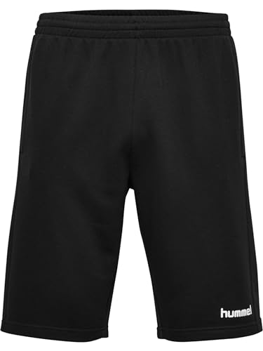 HUMMEL Kinder Bermuda Shorts hmlGO COTTON, Schwarz, 116, 204053-2001 von hummel