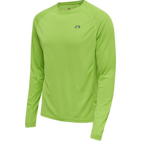 Hummel MEN CORE RUNNING T-SHIRT L/S - GREEN FLASH - S Hummel MEN CORE RUNNING T-SHIRT L/S - GREEN FLASH - S von Hummel