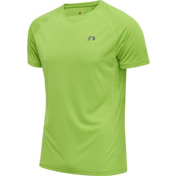 Hummel MEN CORE RUNNING T-SHIRT S/S - GREEN FLASH - L von Hummel