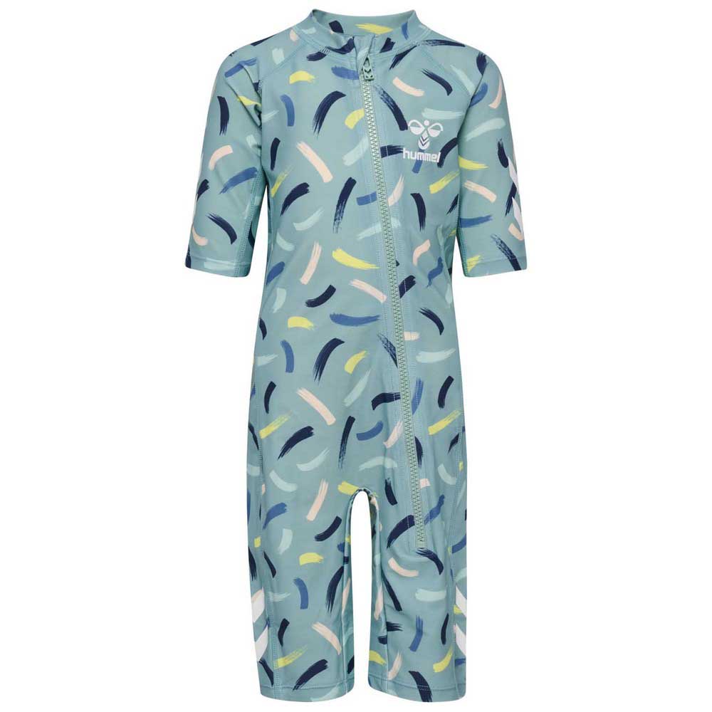 Hummel Morgat Uv Short Sleeve Jumpsuit Blau 6-9 Months Hummel Morgat Uv Short Sleeve Jumpsuit Blau 6-9 Months von Hummel