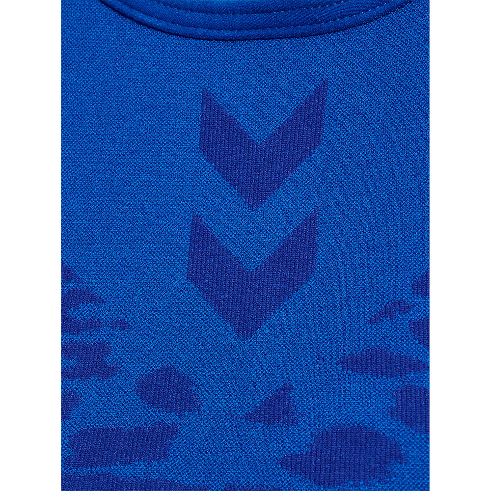 Hummel Mt Leo Seamless Sports Top Blau L Frau von Hummel