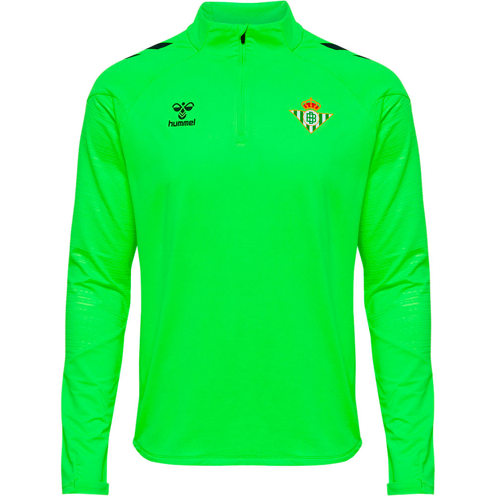 Hummel Real Betis Balompié Pro25 24/25 Half Zip Sweatshirt Grün 10 Years Junge von Hummel