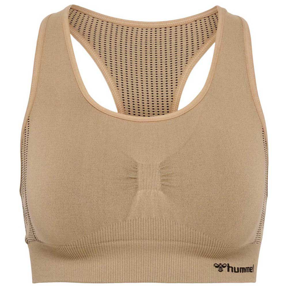 Hummel Shaping Seamless Sports Top Beige L Frau von Hummel