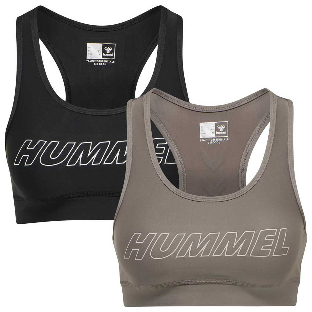 Hummel Tola Sports Bra 2 Units Schwarz,Grau XS Frau Hummel Tola Sports Bra 2 Units Schwarz,Grau XS Frau von Hummel