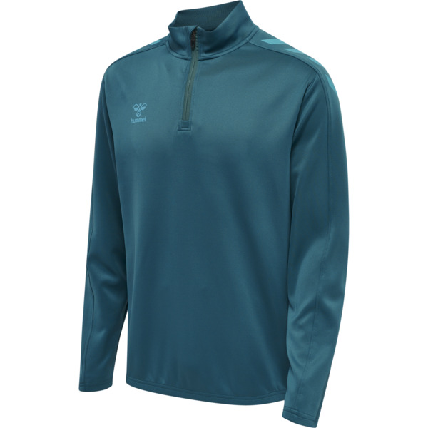 Hummel hmlCORE XK HALF ZIP POLY SWEAT - BLUE CORAL - L Hummel hmlCORE XK HALF ZIP POLY SWEAT - BLUE CORAL - L von Hummel