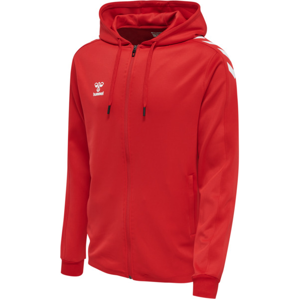 Hummel hmlCORE XK POLY ZIP HOOD SWEAT - TRUE RED - L von Hummel