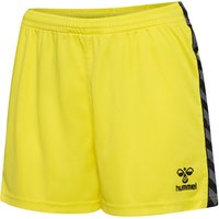 hummel Authentic Polyester Shorts Damen 5269 - blazing yellow XS von Hummel