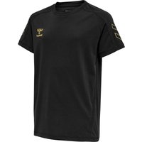 hummel Cima XK kurzarm Fitnessshirt Kinder black 176 von Hummel