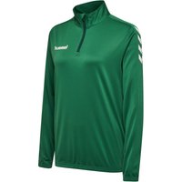 hummel Core Poly 1/2-Zip Sweatshirt Damen evergreen S von Hummel