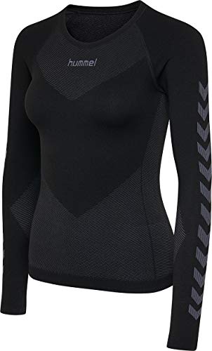 hummel Damen First sømløs jersey L/S Trikot, Schwarz, XS-S EU von hummel