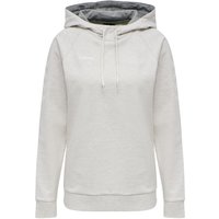 hummel GO Baumwoll Hoodie Damen egret melange L von Hummel