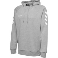 hummel GO Baumwoll Hoodie Kinder grey melange 152 von Hummel