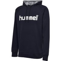 hummel GO Baumwoll Logo Hoodie Herren marine L von Hummel