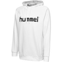 hummel GO Baumwoll Logo Hoodie Herren white M von Hummel