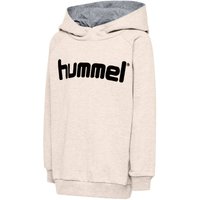 hummel GO Baumwoll Logo Hoodie Kinder egret melange 128 von Hummel