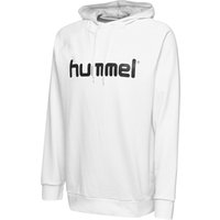 hummel GO Baumwoll Logo Hoodie Kinder white 164 von Hummel