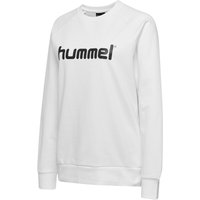 hummel GO Baumwoll Logo Sweatshirt Damen white XL von Hummel