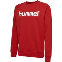 hummel GO Baumwoll Logo Sweatshirt Kinder true red 140 von Hummel