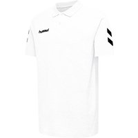 hummel GO Baumwoll Poloshirt Herren white XXL von Hummel