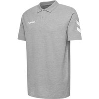 hummel GO Baumwoll Poloshirt Kinder grey melange 128 von Hummel