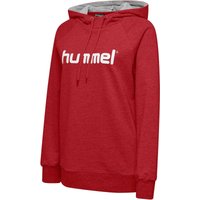hummel GO Baumwoll Logo Hoodie Damen true red L von Hummel