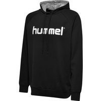 hummel GO Baumwoll Logo Hoodie Herren black S von Hummel