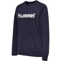 hummel GO Baumwoll Logo Sweatshirt Damen marine M von Hummel