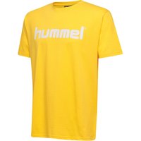 hummel GO Baumwoll Logo T-Shirt Herren sports yellow L von Hummel