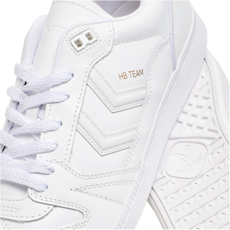 hummel HB Team Leder-Sneaker white 40 von Hummel