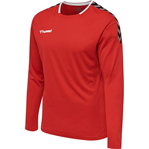 hummel Herren Hmlauthentic Poly Jersey L/S Trikot, True Red, S EU hummel Herren Hmlauthentic Poly Jersey L/S Trikot, True Red, S EU von hummel