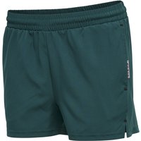 hummel MOVE Grid Woven Shorts Damen 6470 - deep teal XXL von Hummel