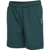 hummel MOVE Grid Woven Shorts Kinder 6470 - deep teal 140 von Hummel