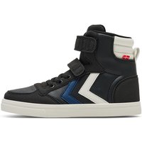 hummel Slimmer Stadil Leather High Sneaker Kinder 2431 - black/blue 28 von Hummel