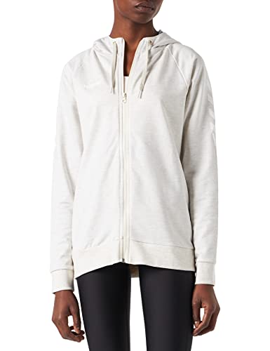 HUMMEL GO COTTON ZIP HOODIE WOMAN Sweatshirt, EGRET MELANGE, L von hummel