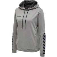 hummel Authentic Polyester Hoodie Damen grey melange S von Hummel