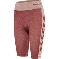 hummel hmlCLEA Seamless Radlershorts Damen withered rose/rose tan melange XS von Hummel