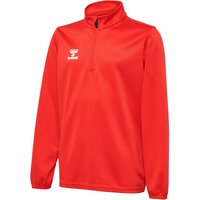 hummel Essential 1/2-Zip Sweatshirt Kinder 3062 - true red 152 von Hummel